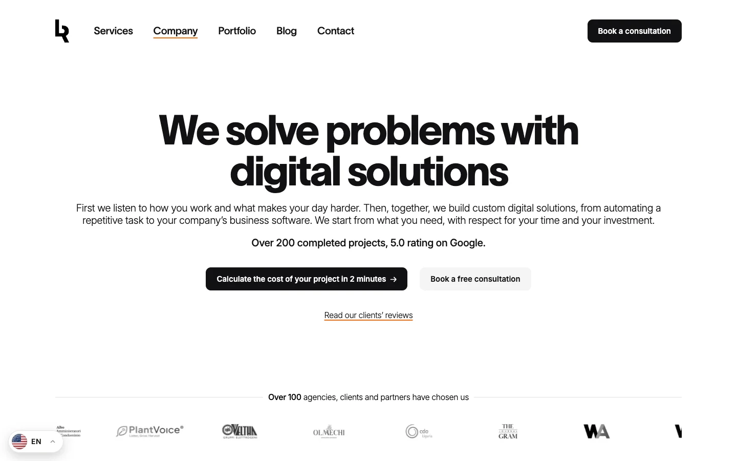 The home page of lavder.com