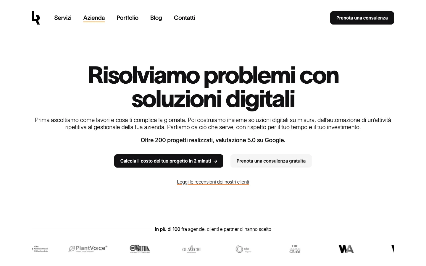 La pagina iniziale di lavder.com